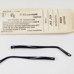 Vintage 1960s Spindrift NOS eyeglasses Temple Arms.