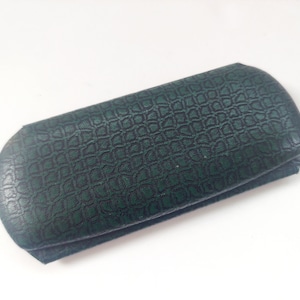 Vintage 1930s Green Alligator Skin Eyeglasses Case