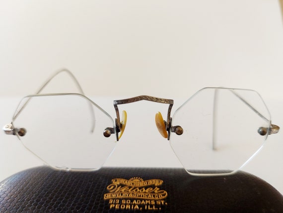 Vintage 1930s Octagonal Eyeglasses Frames. - image 1