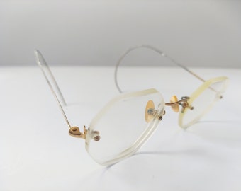 1940s octagonal 12k Gold Eyeglasses Frames