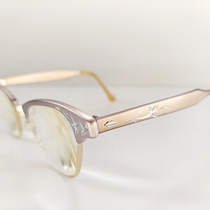 1960s Light Pink Cats Eye Glasses Frames