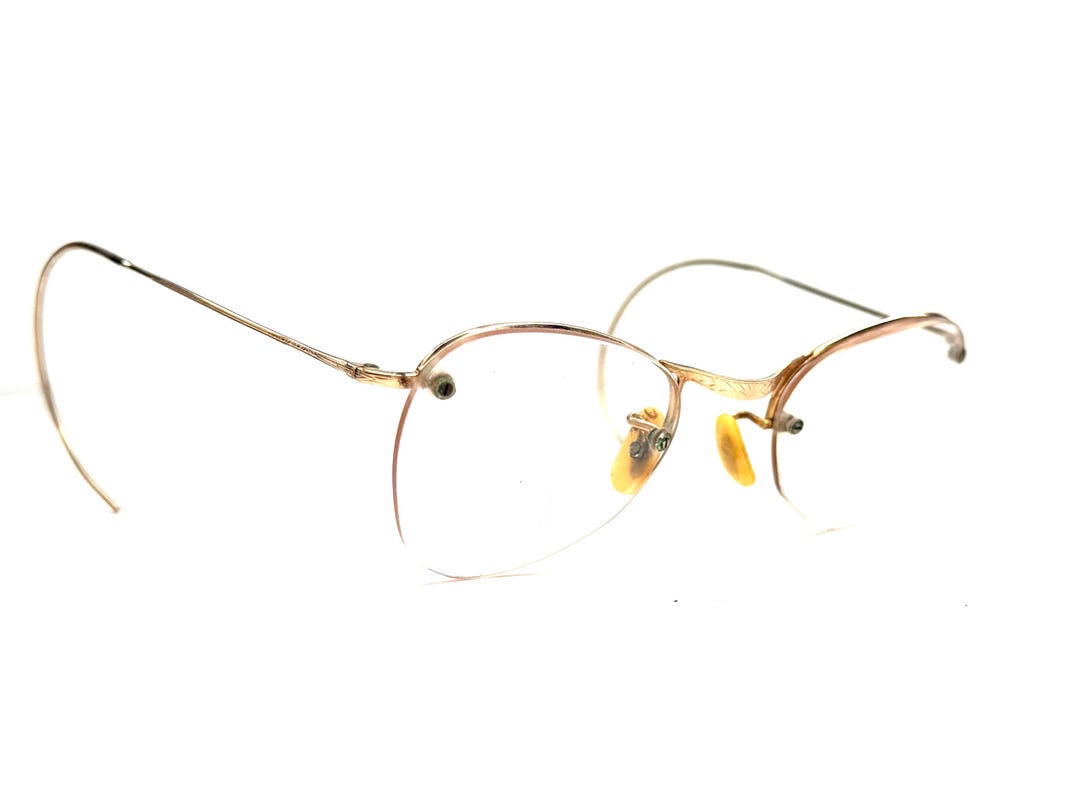 Vintage 1950s Gold Cats Eyeglasses - Etsy display picture 1