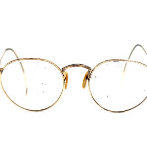 Montures de lunettes années 1920 remplies d'or 12 carats