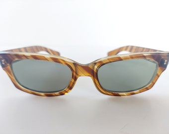 1950s Vintage Poloroid Schildpatt Sonnenbrille Brille