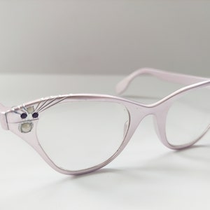 1950s Tura Vintage Light Pink Cats Eye Glasses Frames