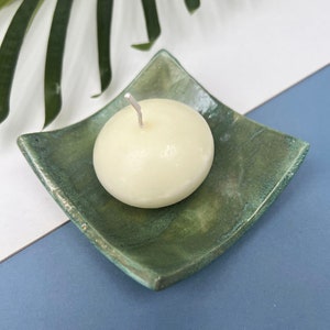 Plain Green Candle Holder image 3