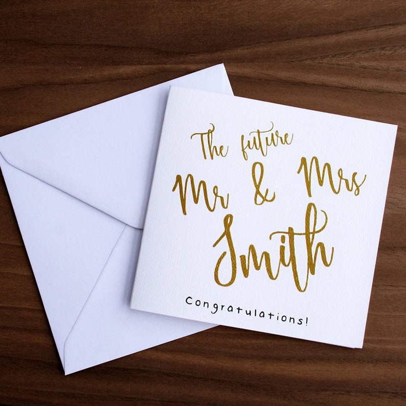Personalised Engagement Card