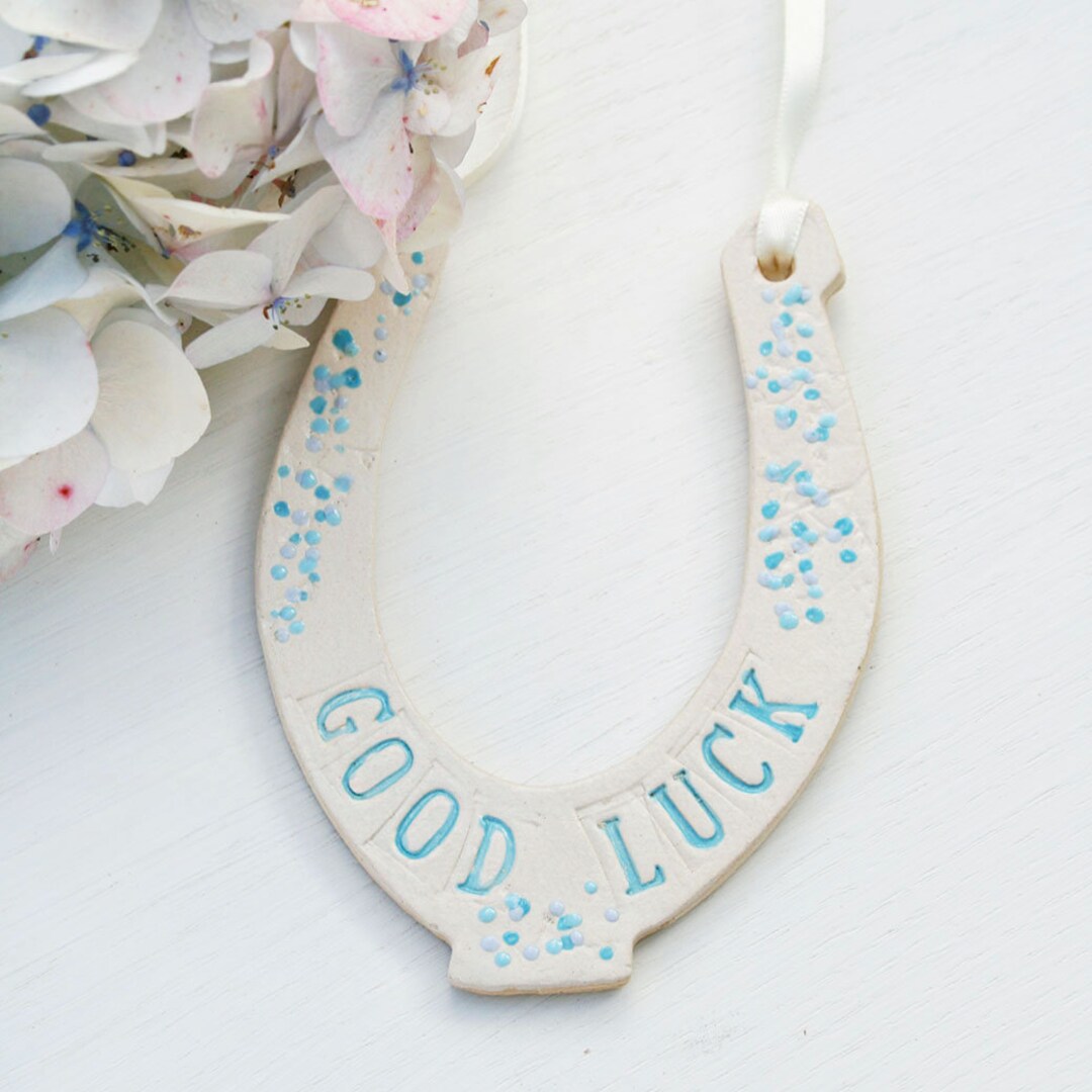 Best of Luck Horseshoe Vase