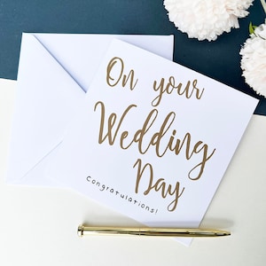 Carte de mariage, carte de voeux le jour de votre mariage, carte de mariage générique