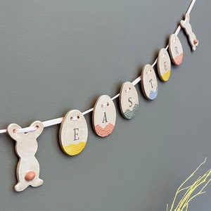 Happy Easter Ceramic Bunny Bunting image 3