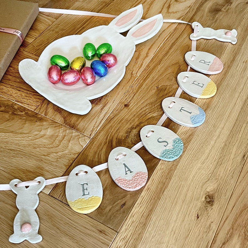 Happy Easter Ceramic Bunny Bunting image 6