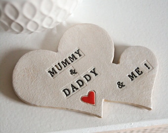 Heart Shaped Family Fridge Magnet, Kitchen Fridge Magnet For The Whole Family,  Gift for Mum, Gifts for Dad