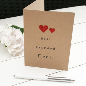 The Best Grandad Ever Card, Greetings Card For Grandad's Birthday, Father's Day Greetings Card For Grandparent