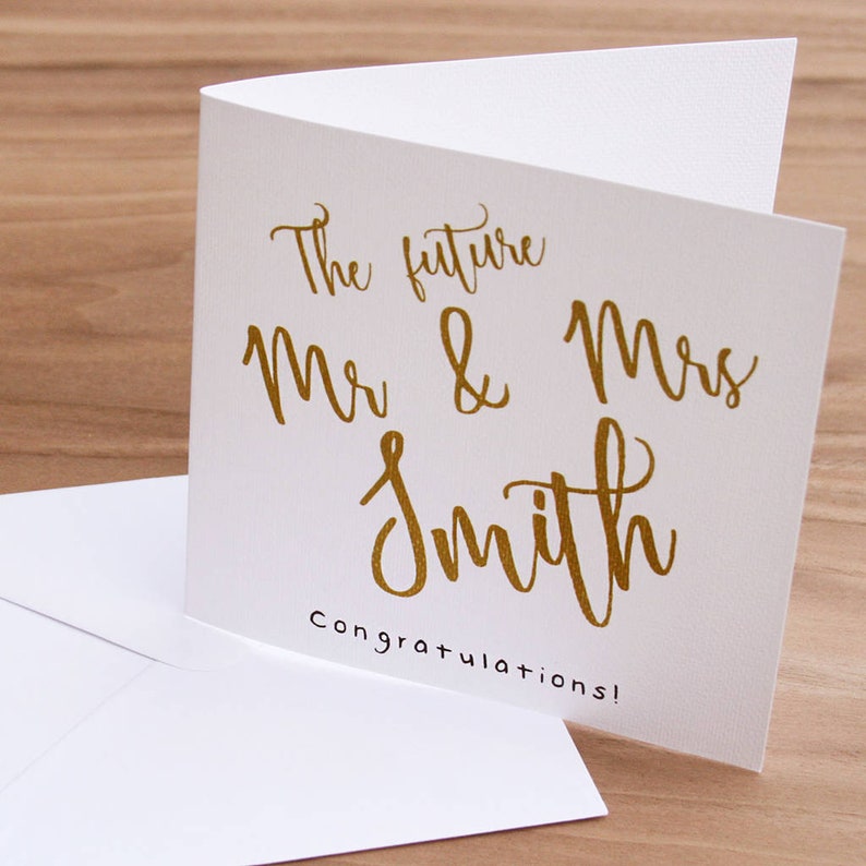 Personalised Engagement Card