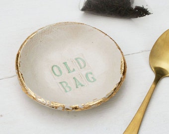 Old Bag Tea Bag Saucer