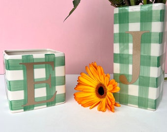 Personalised Initial Vase And Plant Pot
