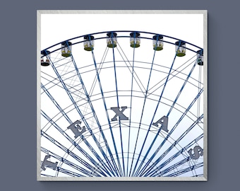 Photo Print | State Fair Of Texas Dallas Ferris Wheel Star Geometric Abstract | Fine Art Photography