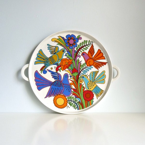Mid Century Modern 'Acapulco' Ceramic Tray - V&B - Mexico, Cinco de Mayo, Ethnic, Bright Colours, Summer Trends - 1960's Kitchen / Home