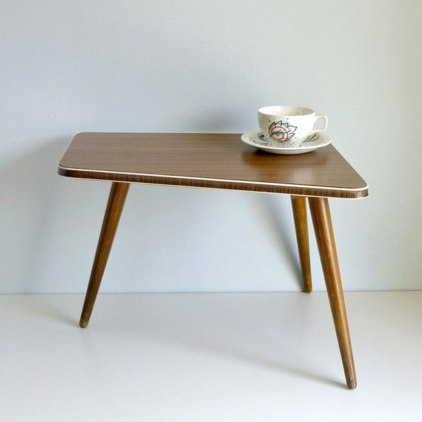 Mid Century Modern Tripod Coffee Table - Atomic Era Side Table, Night Stand - Germany - Mad Men, 1960's Furniture, Home Decor