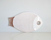 Mid Century Modern Fish Shape Platter: Kaj Franck, Arabia of Finland - Mad Men, 1960's, Home Decor, Entertaining, Serving, Kitchen