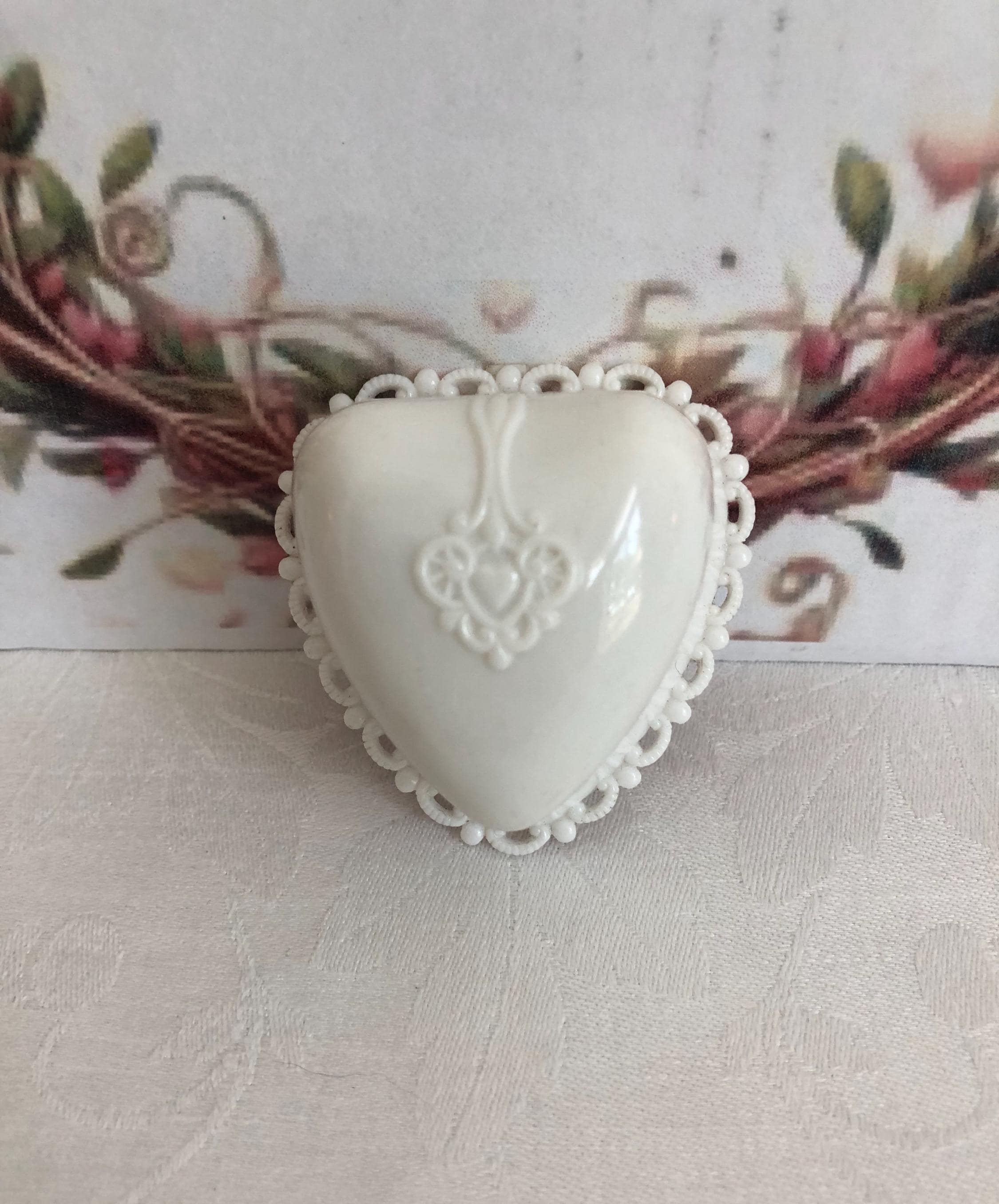 Celluloid Heart Ring Box - Etsy