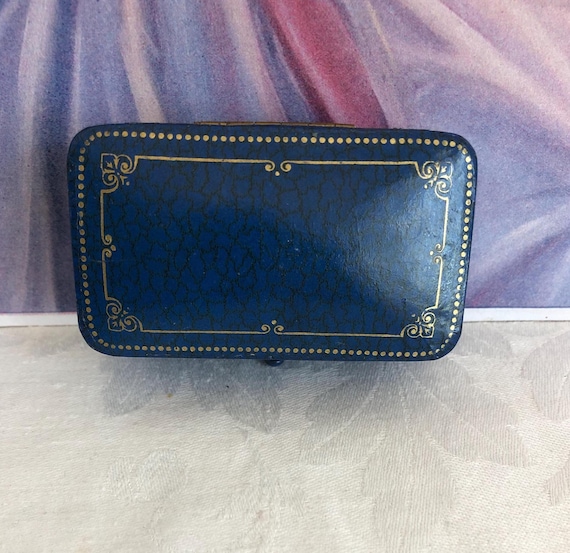 Vintage Mermaid Teal Leatherette Jewelry Box, Montreal Dupuis Freres Display (Missing Leatherette)