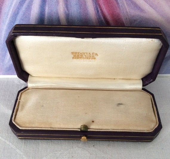 Vintage Tiffany & Co. Leather Stickpin Box~Heirlo… - image 3