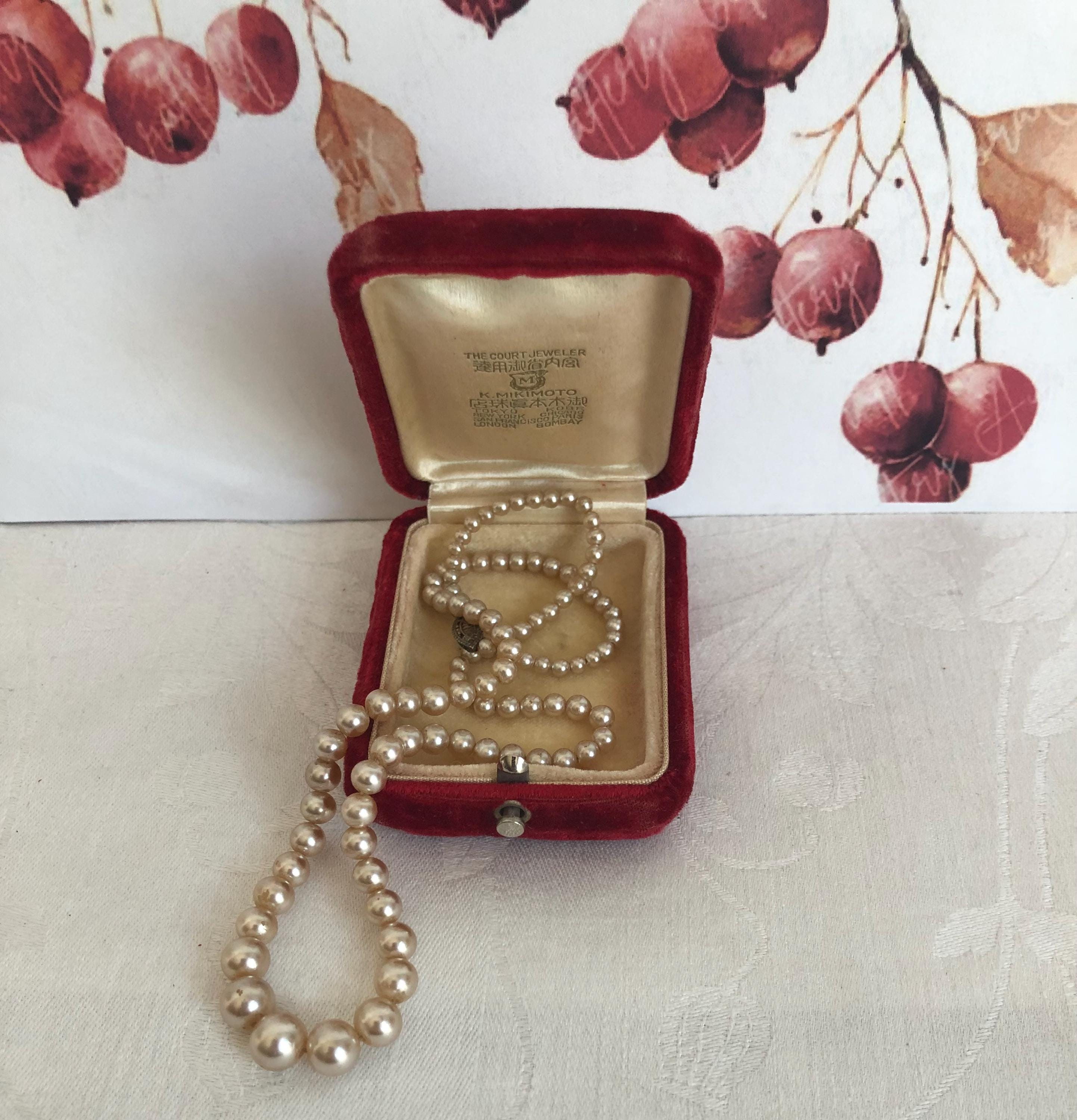 Vintage Mikimoto Box - Etsy