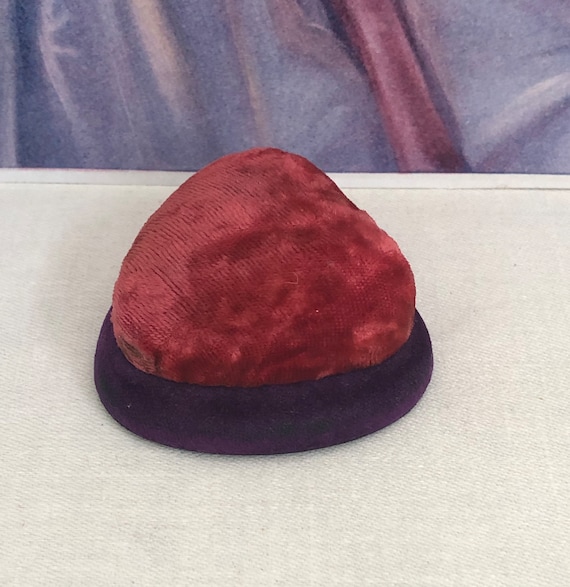 Vintage Velvet Heart Double Ring Box~Vintage 1930… - image 4