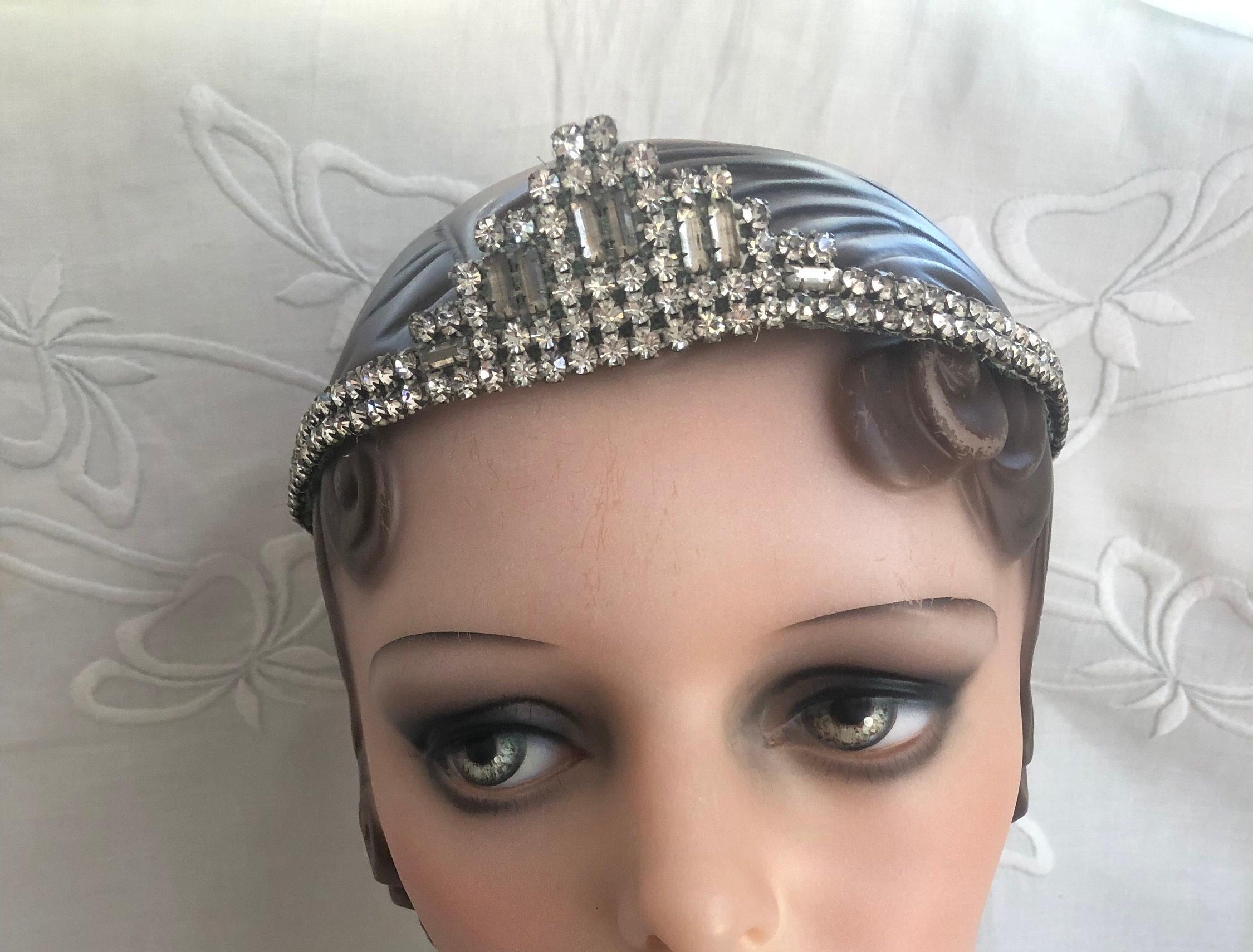 Silver Rhinestone Headpiece 1920s - Etsy
