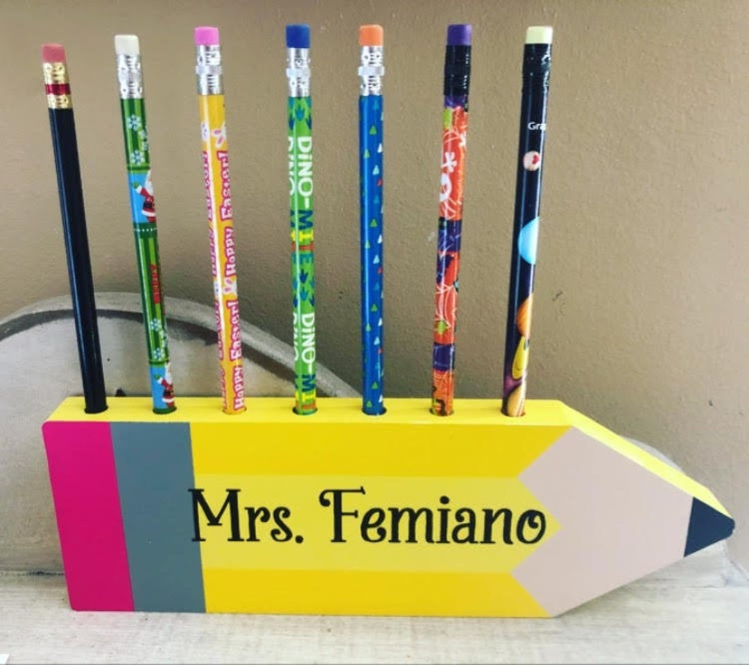 Teacher Desk Pencil Holder Teacher Desk Organization Teacher Gift