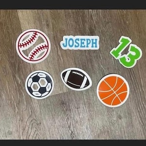 Set van 5 lockermagneten, gepersonaliseerd lockerdecor, lockermagneten, lockerdecoraties terug naar school
