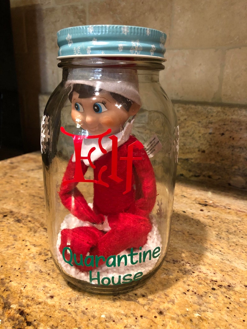 Elf Quarantine House Elf Isolation Jar Elf House Etsy