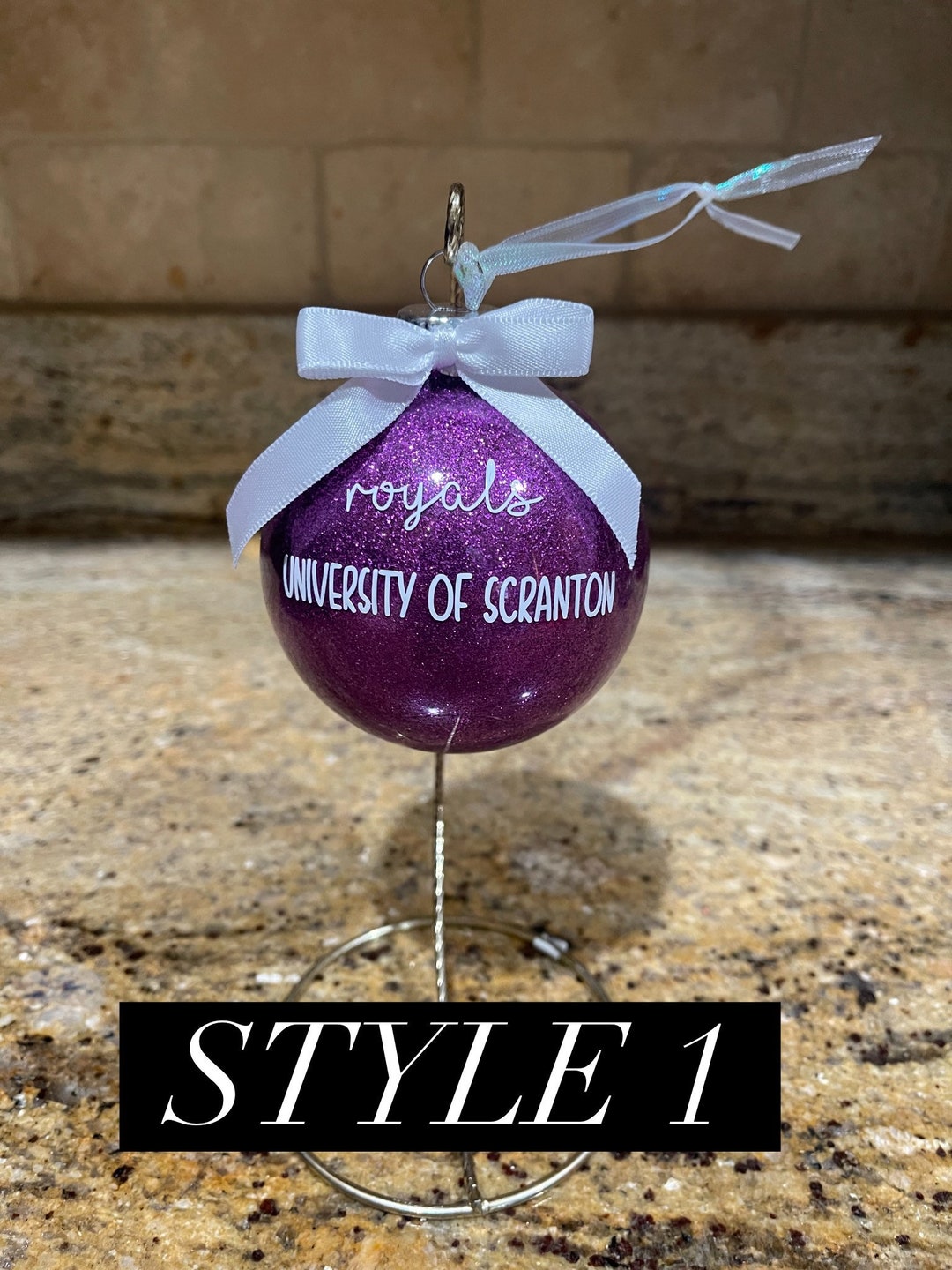 College and University Christmas Ornaments, College Swag Ornaments