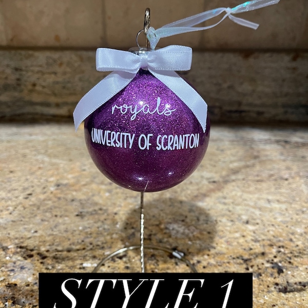 College and University Christmas Ornaments,  College Swag Ornaments, Personalized Christmas Ornament, College Student Christmas Gift