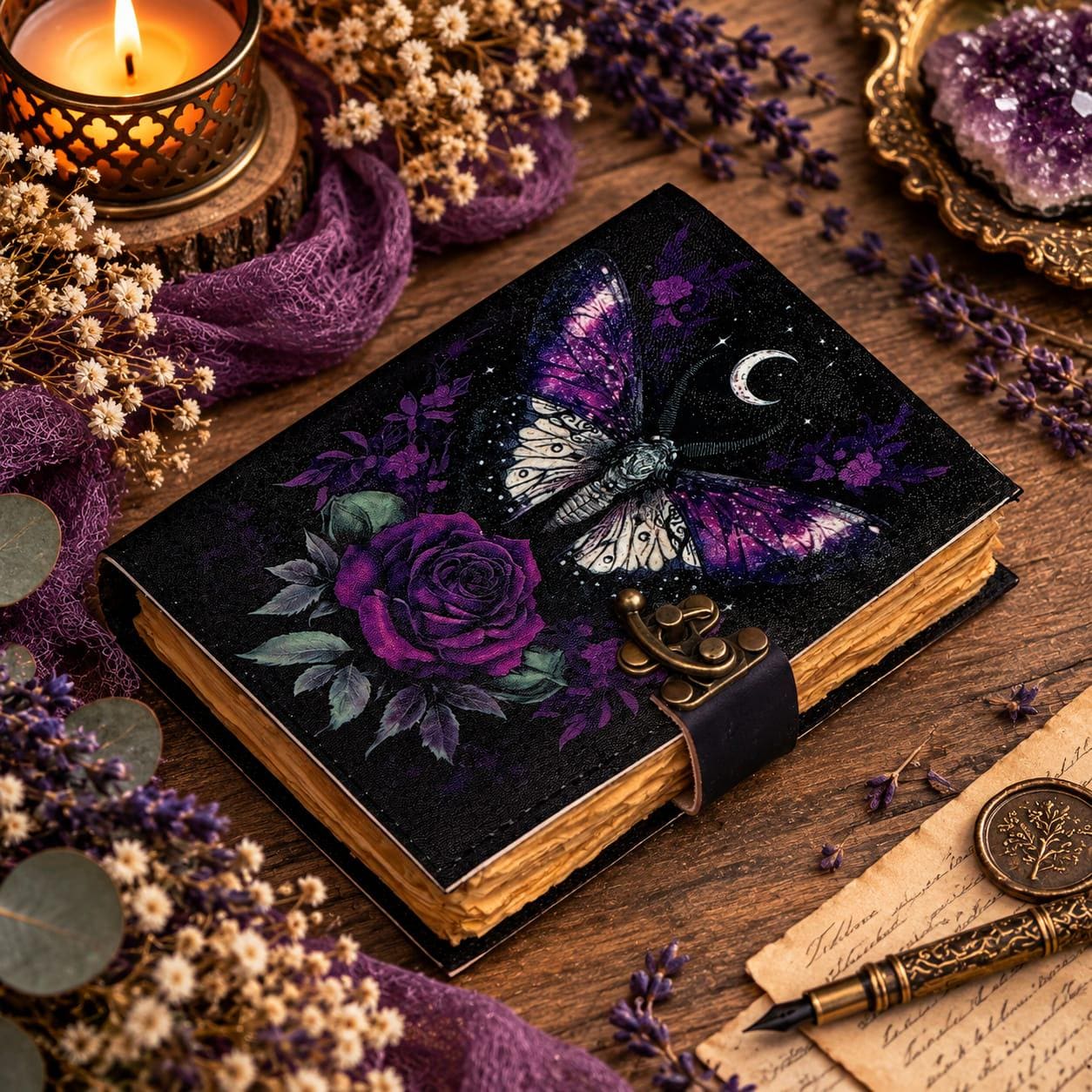 Purple Moon Diary - Etsy
