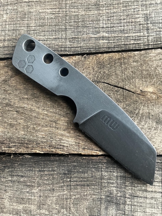 The “Old Crow” EDC Pocket Fixed Blade - Sheepsfoot - All Steel