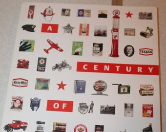 Texaco A Century of Energy 100 Years of Texaco HIstory with Map and Poster