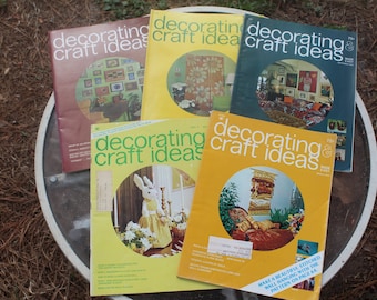 Decorating & Craft Ideas April, June, and September 1972, March 1973, and April 1974 Lot of 5 Magazines