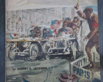 Road Race Around the World New York to Paris 1908 by Robert B Jackson Auto Race Book