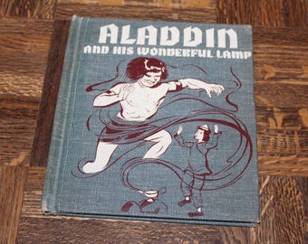 Aladdin and His Wonderful Lamp Color Photography Story Book with Dolls Designed and Made by Amalia Serkin 1940s Picture Book