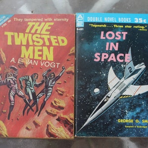 The Twisted Men/One of Our Asteroids is Missing Ace Double Novel F-253 and Lost in Space/Earth&#39;s Last Fortress Ace Double Novel D-431 Books