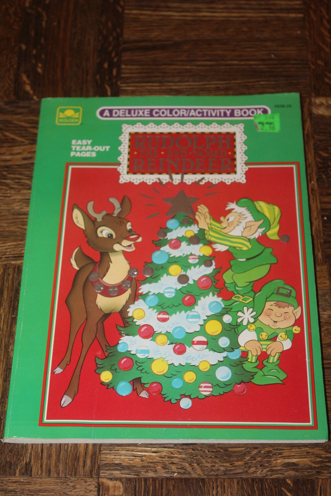 Vintage 1990s Rudolph the Red-nosed Reindeer Golden Deluxe Color ...