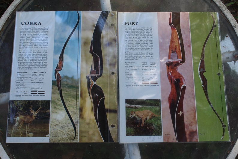 Original 1970s Browning Archery Catalog Pages With Bows Etsy