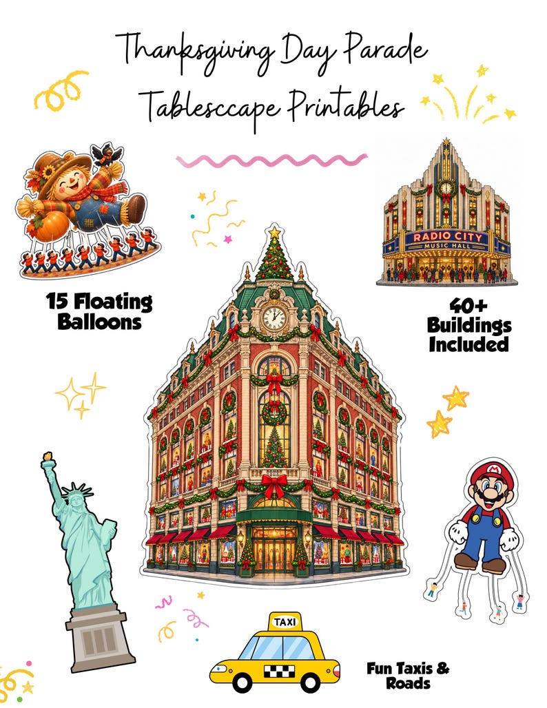 Thanksgiving Day Parade Printable Bundle | Kids Parade Activity Pack ...