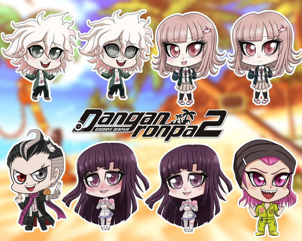 Danganronpa 2 Chibi Stickers Keychains Etsy Danganronpa 2 Chibi Stickers Keychains Etsy