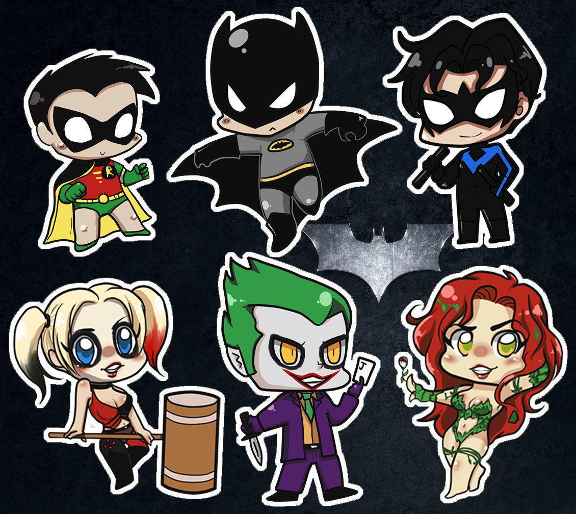 Batman Stickers & Keychains