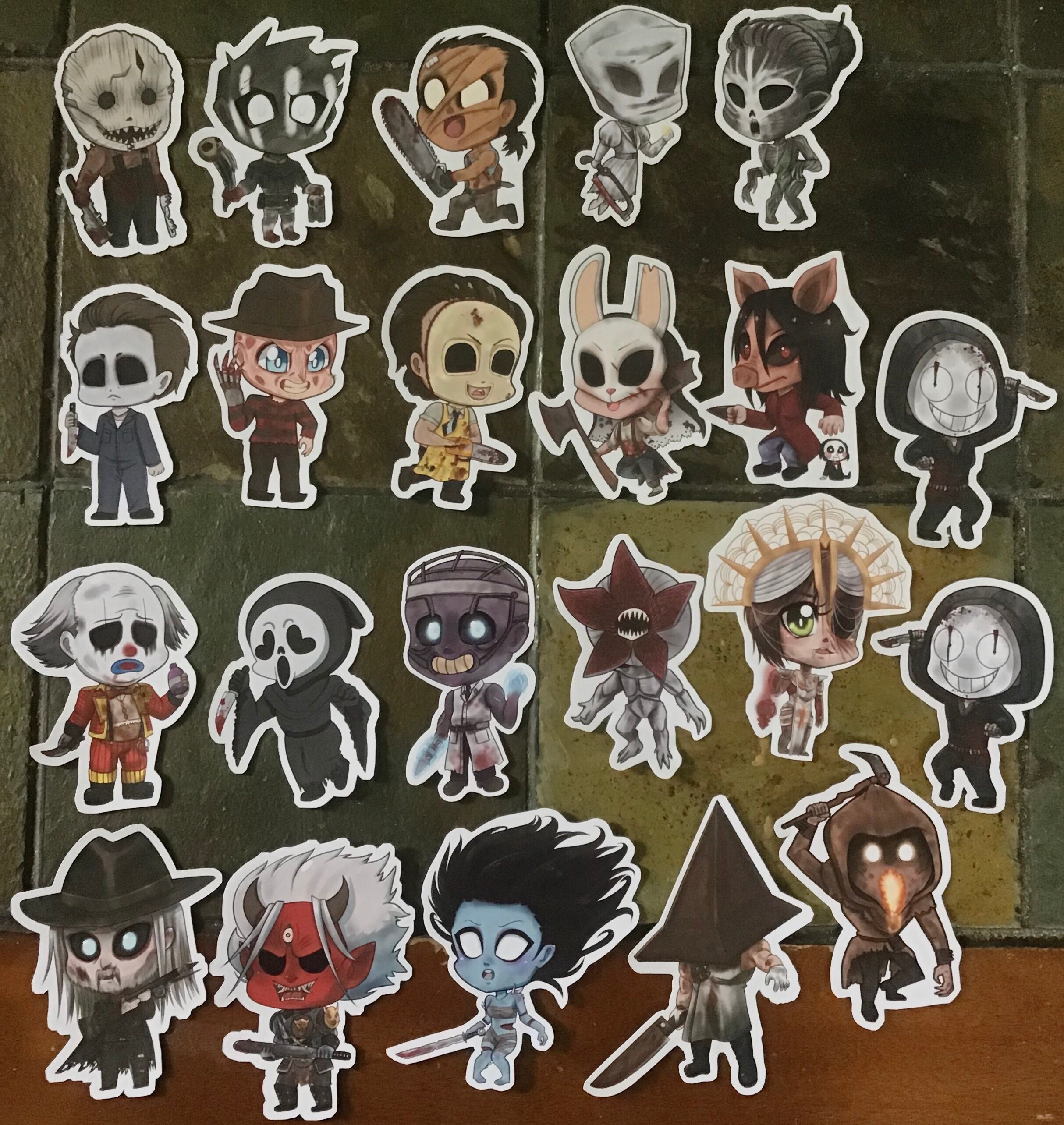 Dead by Daylight Killer Stickers & Keychains Etsy UK