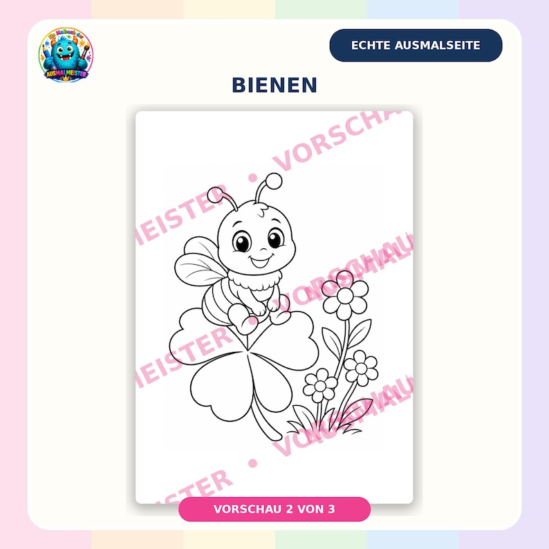 Bee Coloring Pages for Kids | 20 Pages PDF | Instant Download - Etsy