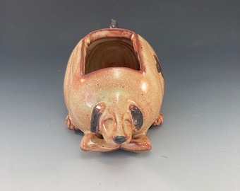 Sleepy Dog Vase